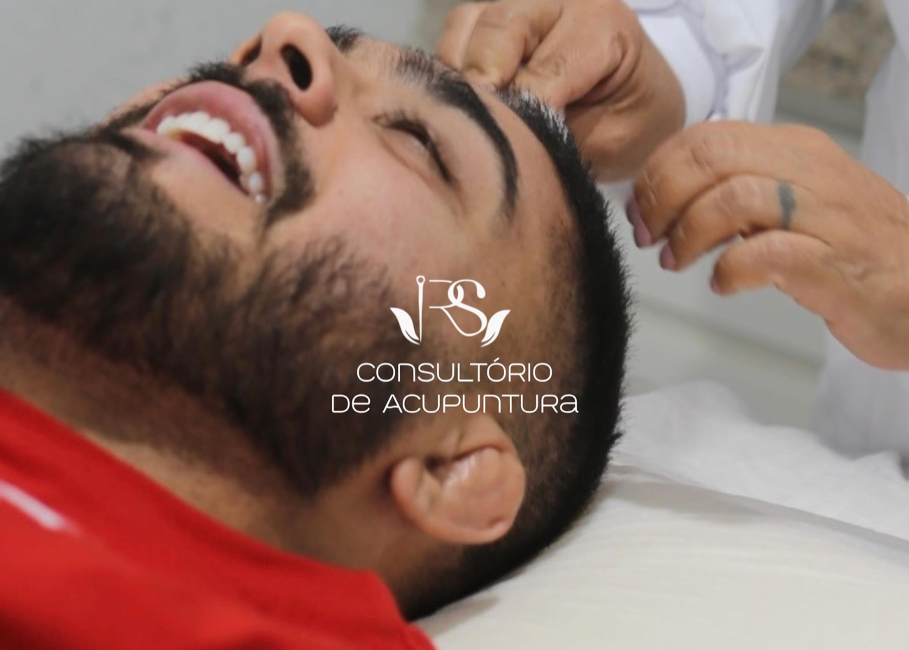 Acupuntura esportiva em atleta